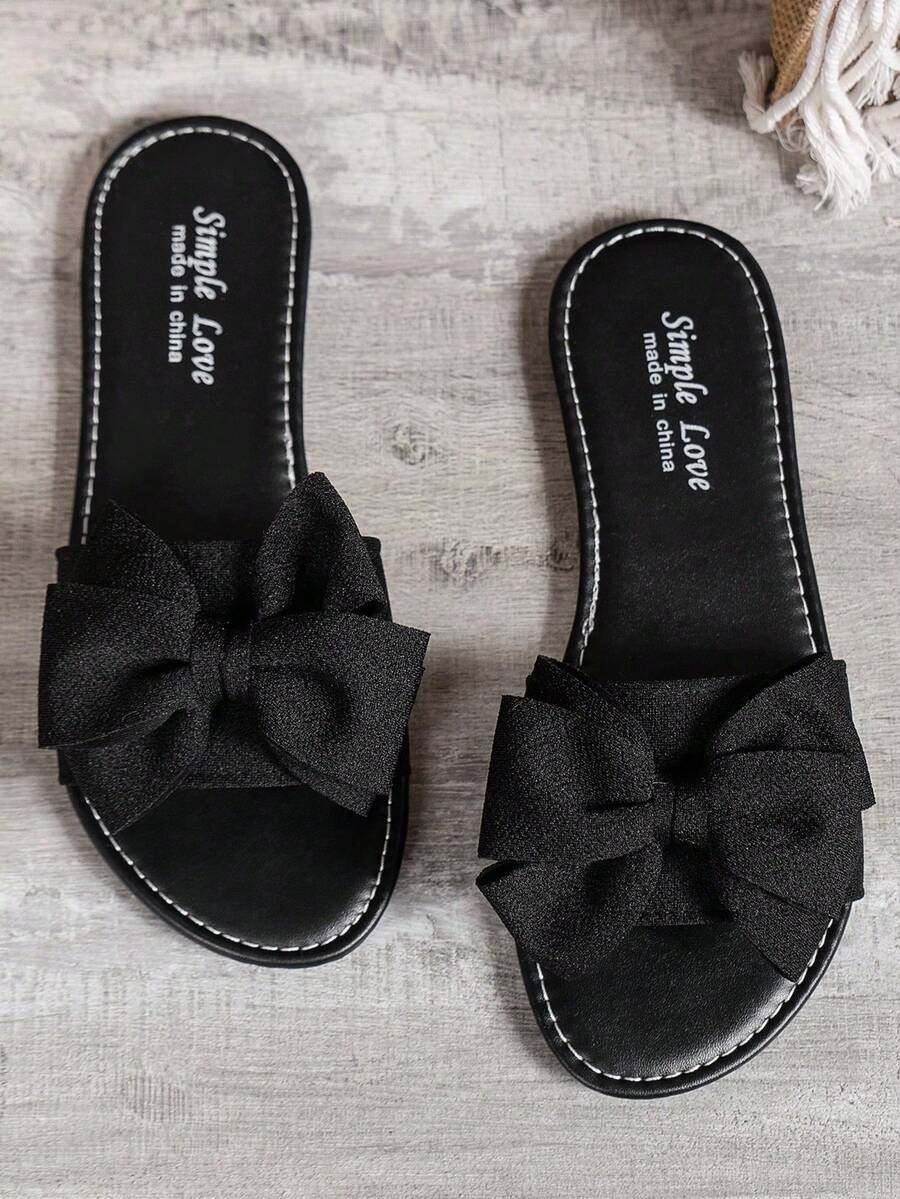 Women Flat Sandals - Black - View 1