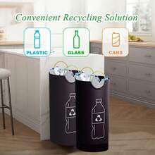 1 pieza Cubo de basura redondo multifuncional universal para cocina/hogar/oficina/viajes al aire libre, también sirve como bolsa de almacenamiento y cesto de ropa sucia - un gran ayudante para la organización