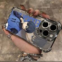 Hot Blood Anime Blue Lock New Phone Compatible With 16, 15, 14, 13, 12, 11 Pro, X, XR, XS, 8, And 13 Plus, Shockproof Transparent Soft Back17  1 7promax - 銀色 - 查看 4