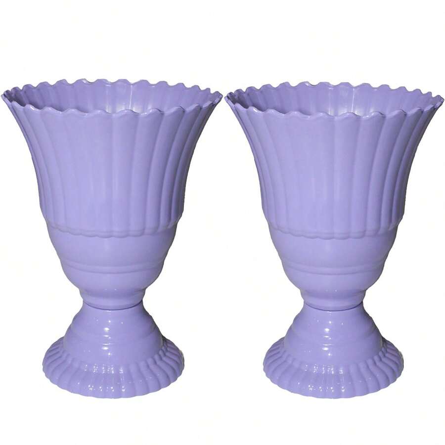 Kit Of 2 Royal Vases For Party Decoration 20cm Height - 紫丁香 - 查看 1