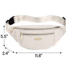 Women Fashion Waist Bag Casual Commute Sport Portable Shoulder Crossbody Bag With Multiple Pockets, Phone Pouch - Nhiều màu - Xem 10