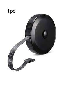 1/2件装软尺双面测量带，软尺测量身体、面料、缝纫、裁剪、梭织工艺、减肥测量，可伸缩黑色双面测量带，学校、家庭和办公用品