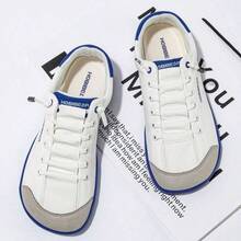Women's Comfortable Chunky Chunky Sneakers, Breathable Lightweight Walking Shoes, Fashionable Platform Casual Sports Shoes - Màu xanh lam - Xem 2
