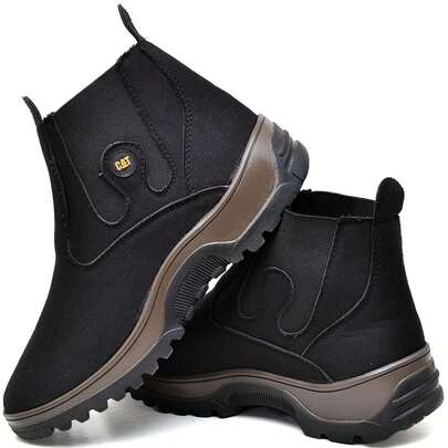 Bota Masculina Botina Estilo Texana Calce Facil