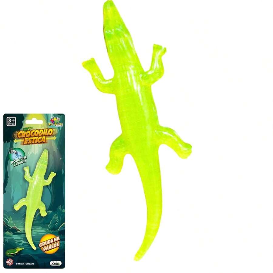 Crocodile Stretch Sticks To The Wall Elastic And Soft New - 淺綠色 - 查看 1
