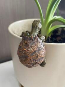 1PC/3PCS Resin Tortoise Planter Pot Hanger Figurine Cute Animal Ornament For Garden And Yard Decor - 龜 - 查看 5