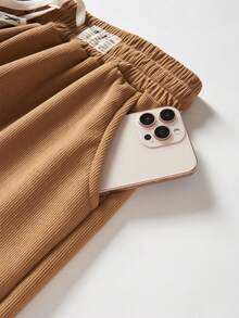 Winter Women's Plus Size Thermal Lined Straight Leg Sweatpants, Warm And Comfortable Casual Pants For Winter