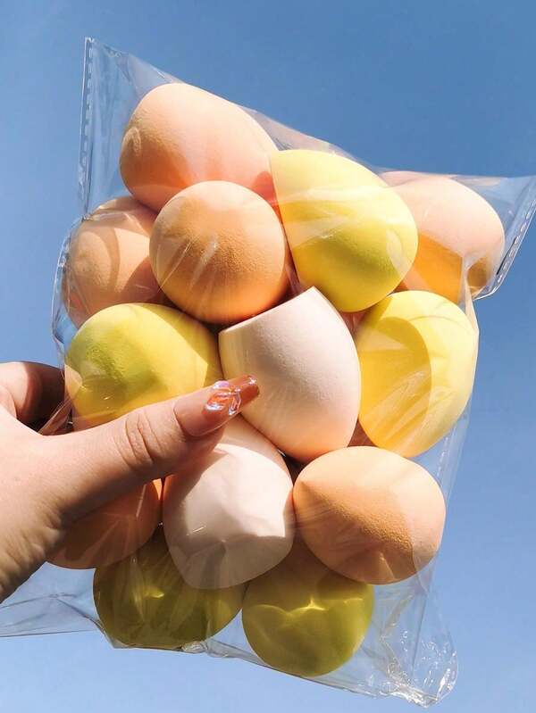 5pcs/10pcs/30pcsPack Makeup Sponges, Multicolor Makeup Sponge For Foundation Blending, Liquid/Cream/Powder Seamless Smooth Beauty Sponge, Latex-Free Hypoallergenic Dual Use Foundation Puff, Suitable For All Skin Types