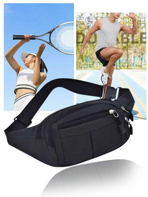 حقيبة صدر كاجوال رياضية خارجية يمكن استخدامها للجنسين، حقيبة صدر من قماش أكسفورد عصرية متعددة الاستخدامات، حقيبة خصر كبيرة السعة مقاومة للماء