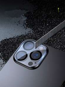 3 miếng bảo vệ ống kính máy ảnh tương thích với điện thoại Apple, dùng cho mục đích che chắn hàng ngày, văn phòng, gia đình, vỏ máy ảnh chống nước, chống sốc, chống rơi, chống trầy xước - Màu vàng - Xem 5