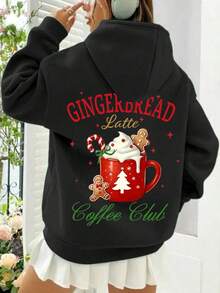 Christmas Women's Graphic Print Hoodie - Autumn And Winter Casual Drawstring Hoodie, Christmas Clothing, Merry Christmas