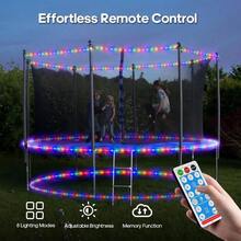 Solar Rope Lights, 33FT 100LED Outdoor Waterproof Solar Lights With Remote, IP67 String Light With Timing & 8 Modes For Garden Tree Pathway Yard Pool RV Christmas Decor - Nhiều màu - Xem 4