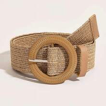 1 件女士波西米亚风格编织腰带 - 棕色 - 查看 4