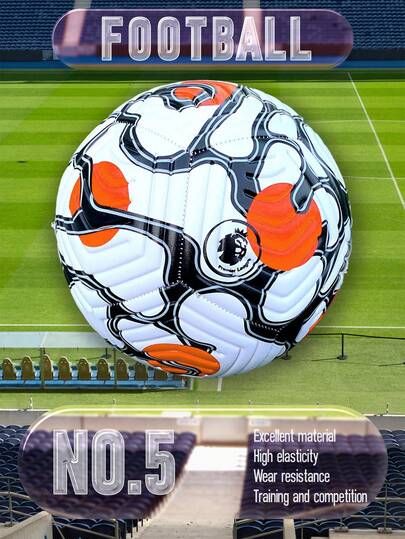 1pc High Elastic, Wear-Resistant, Anti-Explosion Football, Comfortable Feel, High-Quality Fabric, Precision Stitching, Suitable For Indoor And Outdoor Training And Matches