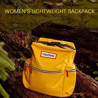 Mochila/Mochila de nailon para mujer con hebilla superior, bolsa de viaje/senderismo ligera