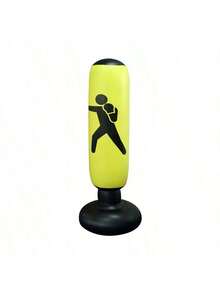 Thickened Digital Target Standing Punching Bag, Inflatable Punching Column For Home Fitness, Boxing, Stress Relief - Yellow - View 7