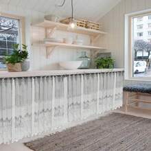 White Tulip Lace Curtain For Sink/Countertop 0.80x1.50m – Charm And Sophistication - Beige - View 5