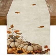 1 Colorful Pumpkin And Other Holiday Element Pattern Table Flag, Made Of 72 Inch Knitted Polyester Fiber, Suitable For Holiday Gathering Tables, Home Kitchen Decoration, And Gifts. - Multicolor - View 46