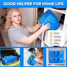 AlexHome Heavy Duty Extra Large Moving Bags,Storage Totes For Moving,Reusable Plastic Moving Boxes,Packing And Moving Supplies,Cloth Containers (Set Of 7) - Màu B - Xem 7