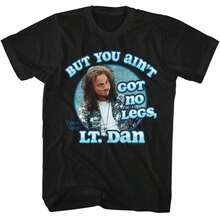 Forest Gump Movie But You Ain't Got No Legs Lt Dan Gary Sinise Men's T Shirt - 黑色 - 查看 1