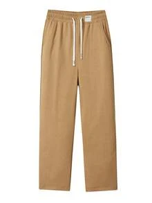 Winter Women's Plus Size Thermal Lined Straight Leg Sweatpants, Warm And Comfortable Casual Pants For Winter