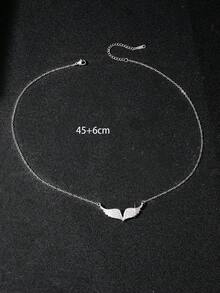 1 件天使翅膀项链，个性化设计，时尚美观，长度可调，适合节日、特殊场合、生日、礼物和日常穿着、万圣节、圣诞节、新年、服装配饰