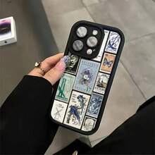 Funda de teléfono de lujo con estampado de leopardo, diseño de estampado, cubierta protectora mate, protección completa de 360 grados para 11 12 13 14 15 16 Pro XR X/ XS 8 Plus SE Smartphones - Colores mixtos - Ver 3