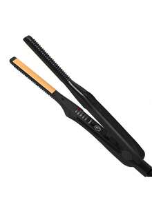 Professional Mini Hair Straightener Curler 2 In 1 Flat Iron Small Thin Plate Hair Straightening Curling Styling Tools