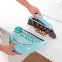 Set de Escoba con Recogedor Compacto y Jalado, Kit de Limpieza Hogar Tamaño Pequeño, Color al Azar - Multicolor - Ver 2