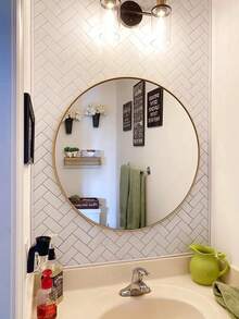 4/10/20 人字形图案自粘瓷砖，适用于厨房、浴室和洗衣房，有白色和灰色防水可移除乙烯基贴花可供选择 - 彩色 - 查看 6