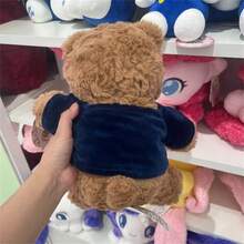 名创优品哈利波特系列10号卫衣，格兰芬多熊毛绒玩具，可爱卡通毛绒玩具，家居沙发装饰，节日/生日礼物，26厘米/10.23英寸 - 藍色 - 查看 3