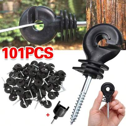Ring Insulators X101- Superior Electric Fencing Rings - Screw In To Fence Posts
