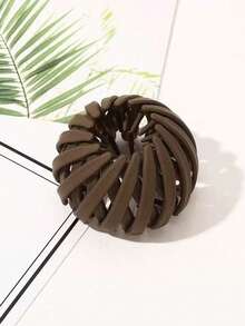 1pc Matte Bird Nest Hair Bun Maker, Suitable For High Ponytail, Bun Hairstyle, Party Dress, Daily Wear, All Seasons, Ponytail Holders, Hair Elastics, Hair Rubber Bands, Scrunchies, Hair Rope, Elastic Hair Tie, Hair Accessories, Home Beauty Women Accessory Gifts ,Head Piece