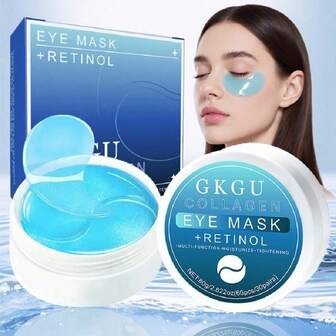 60 pièces Masques pour les yeux au collagène GKGU - Hypoallergénique, hydratation intense et soin beige clair, patchs pour les yeux, routine de soins de la peau, emballage élégant, masques pour le contour des yeux, essentiels de la routine de soins de la peau, soins de la peau minimalistes, soins de la peau hypoallergéniques, routine de soins de la peau, masques pour le contour des yeux, masques pour le contour des yeux, routine de soins de la peau