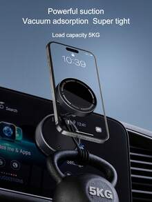 WOWSSYO Suport magnetic pentru telefon auto cu vid, tijă de susținere din aliaj de zinc, compact și portabil, forță magnetică puternică fixată ferm, suport pentru telefon mobil nu numai pentru utilizare în mașină, ci și pentru diverse scene. Compatibil cu iPhone, telefon Android, cadou pentru ziua de naștere, familie, accesorii auto pentru prieteni