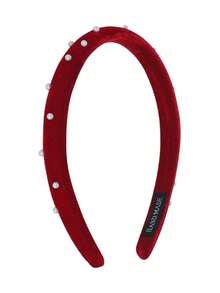 4/1pc Retro Velvet Headband, French Vintage Pearl Hairband, Autumn/Winter Elegant High Crown Hair Accessories Suitable For Daily, Work, School, Festivals