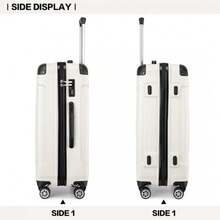 Panda Design  Luggage- 24  ABS Hard Shell Suitcase With Combination Lock (Beige) - 24 Inch - View 5