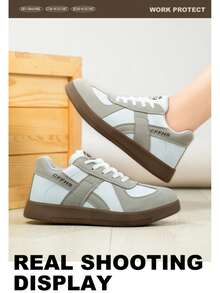 Women's Steel Toe Safety Shoes, Fashion Comfortable All-Season Breathable Sports Work Shoes, Anti-Smash Anti-Puncture Protective Labor Shoes For Industry, Construction, Warehouse, Garden, Outdoor, Unisex