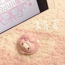 1 件  Kawaii  卡通可爱迷你伸缩卷尺 1.5 米，自动肉桂色紧凑尺子，适用于测量身体、办公室、学校、礼物