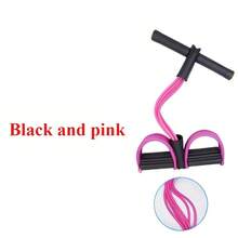 1 Set Home Fitness Resistance Bands - 6 Stackable Light Resistance Bands For Full Body Workout, Abdominal Exercise, Rowing And Other Fitness Activities. Available In Blue, Purple And Pink Colors. Fitness Accessories, Elastic Fitness Bands, Individually Packaged. - Multicolor - View 10