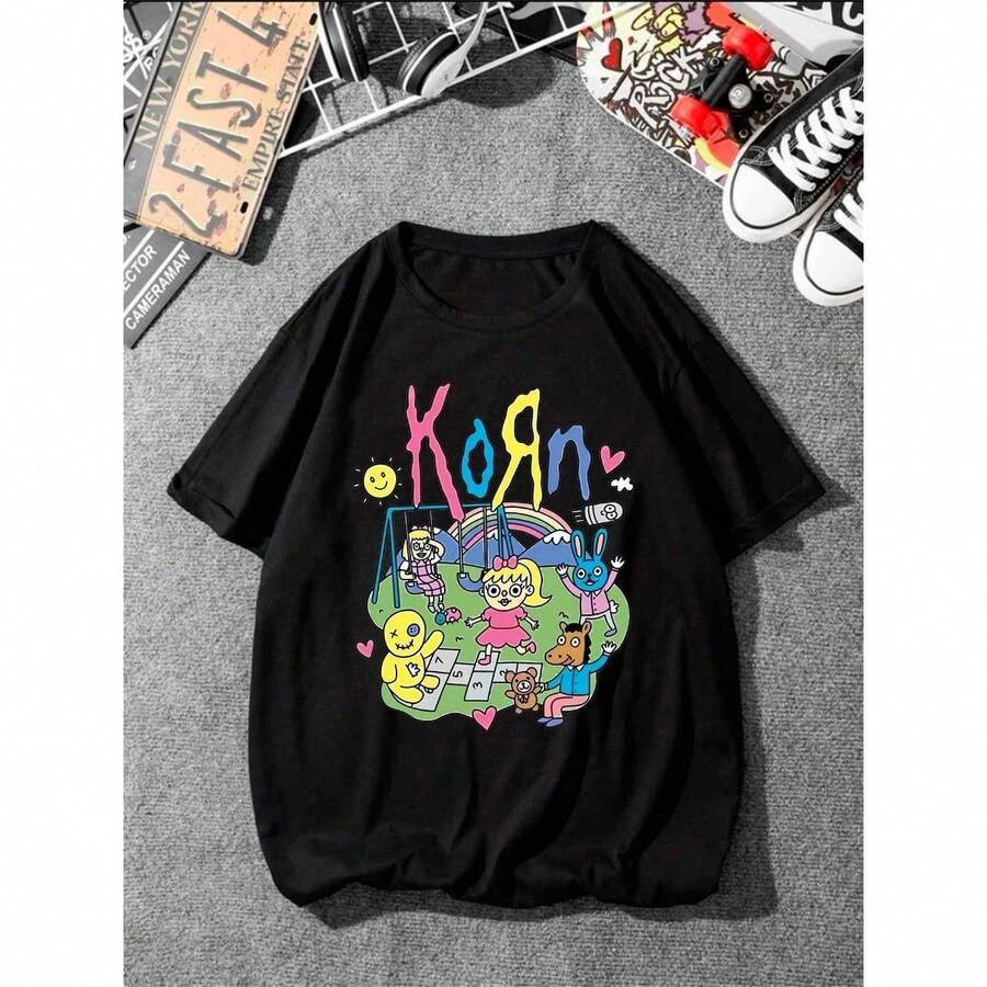 Men T-Shirts - 黑色 - 查看 1