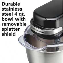 Batidora pedestal Hamilton Beach 63390 siete velocidades negra incluye tres accesorios batir profesional cocina repostería hogar - Tipo de Enchufe A USA (110-127V) - Ver 5