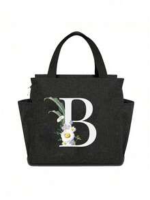 1 buc Geantă termică cu buzunar dublu Geantă de prânz cu capacitate mare, cu imprimeu de floarea-soarelui, pentru studenți, geantă termică pentru mese, geantă termică portabilă pentru picnic, geantă de prânz termică pentru birou, geantă de prânz școlară, geantă de prânz izolată pentru cutie de prânz, recipient pentru prânz pentru serviciu, birou, vacanță, pentru bărbați, pentru femei, pentru camping, cutie de prânz școlară, geantă de prânz multifuncțională pentru femei, cutie de prânz pentru școală, geantă impermeabilă pentru călătorii