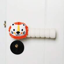 zootime 1pc Khaki/Brown/Beige Teddy Bear Nursery Door Knob Cover, Simple & Ins Style, Thick, Anti-Collision, Anti-Static, Suitable For Bedroom, Living Room, Nursery, Garden Decor