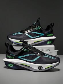 Men's Lightweight Breathable Running Shoes - Low-Top Stable Design, Rubber Sole Suitable For Road, Trail & Gym Training - Comfortable For All Seasons, Full Size Range, (Black/Orange), Sports & Casual Shoes, Fashionable Minimalist Fabric