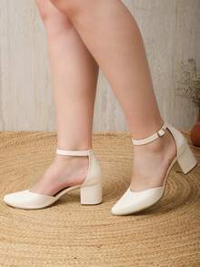 Women Heeled Sandals - Beige - View 2