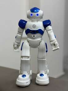 1 件儿童遥控机器人玩具，遥控机器人故事音乐多功能遥控玩具，可编程机器人，手势感应可编程智能遥控机器人，内置可充电电池，适合 3 4 5 6 7 8 9 10 11 12 岁男孩女孩生日礼物儿童节万圣节圣诞礼物 (蓝色) - 彩色 - 查看 10