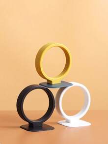 1个无孔吹风机架，多功能壁挂式浴室通风管道收纳架。新款壁挂式吹风机架。浴室收纳架，浴室储物架。家居日用品，方便实用。浴室配件，浴室装饰配件 - 彩色 - 查看 3