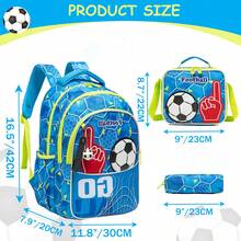 3PCS Backpack For Boys Elementary Preschool Kids Crossbody Bag For School - 128 Men's Schoolbag - View 6