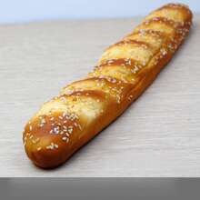 ​ ​ French Caramel Imitation Bread Model Bakery Window Display Decoration Props Home Festival Setup Background Photo Props ​ ​ - 芝麻長法棍 - 查看 2